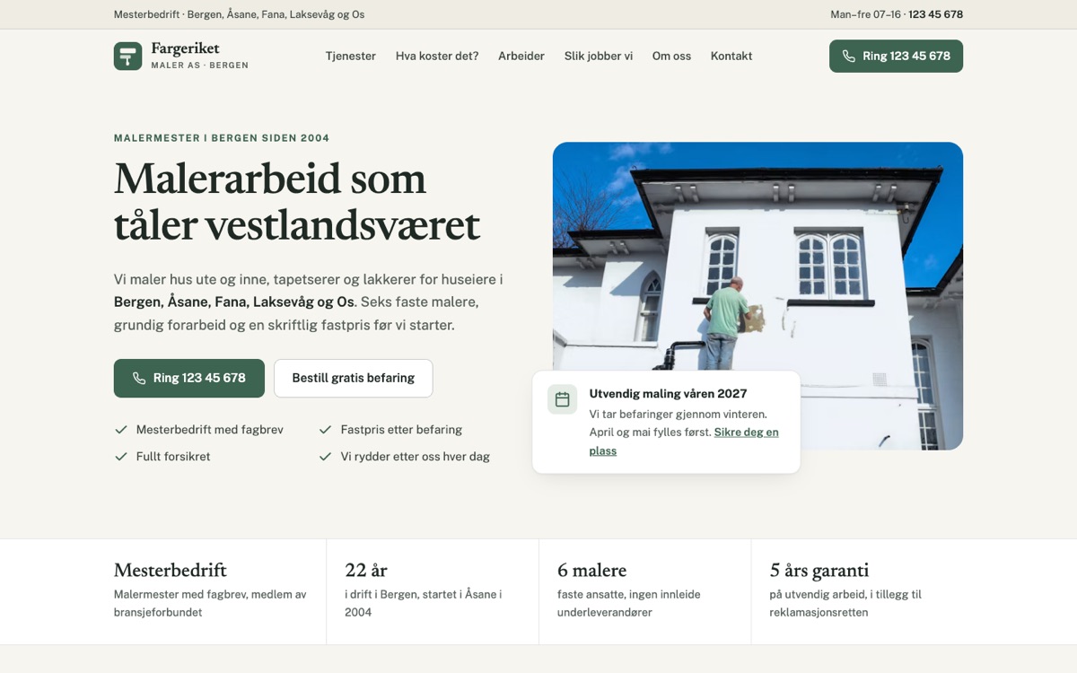 Skjermbilde av Fargeriket Maler